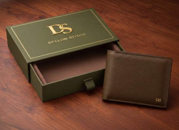 Premium Light Brown (Tan) Pebbled Leather Wallet