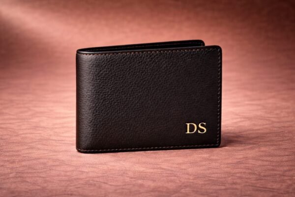 Premium Black Leather Bi-fold Wallet